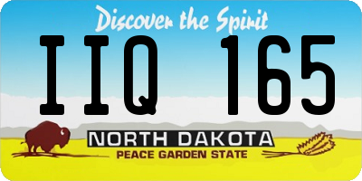 ND license plate IIQ165