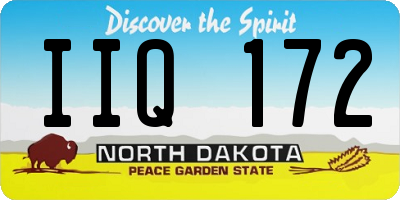 ND license plate IIQ172