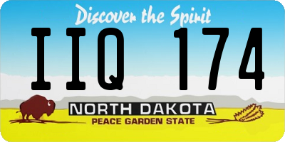 ND license plate IIQ174
