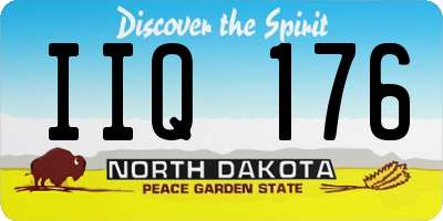 ND license plate IIQ176