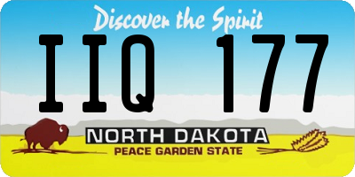 ND license plate IIQ177