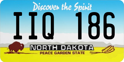 ND license plate IIQ186