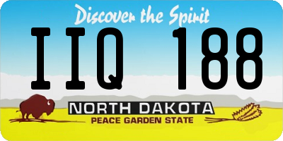 ND license plate IIQ188