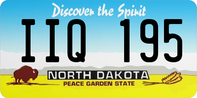 ND license plate IIQ195