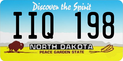 ND license plate IIQ198