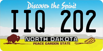 ND license plate IIQ202