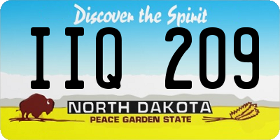 ND license plate IIQ209
