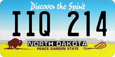 ND license plate IIQ214