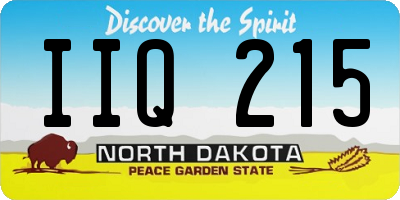 ND license plate IIQ215