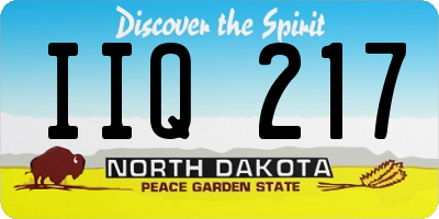 ND license plate IIQ217