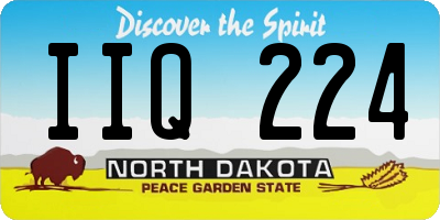 ND license plate IIQ224