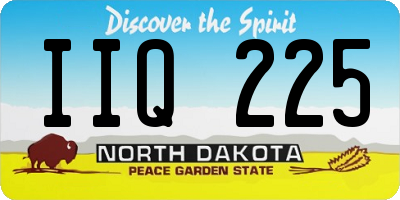 ND license plate IIQ225