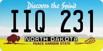 ND license plate IIQ231