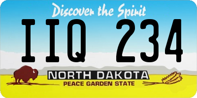 ND license plate IIQ234