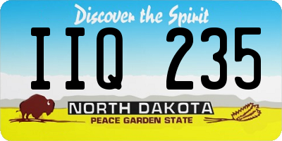 ND license plate IIQ235