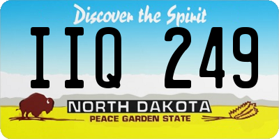 ND license plate IIQ249
