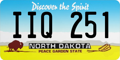 ND license plate IIQ251