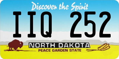 ND license plate IIQ252