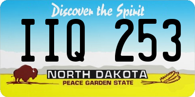ND license plate IIQ253