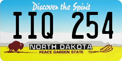 ND license plate IIQ254