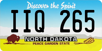ND license plate IIQ265