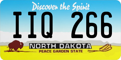 ND license plate IIQ266