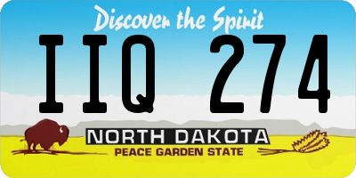 ND license plate IIQ274