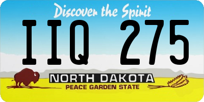 ND license plate IIQ275