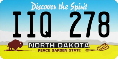 ND license plate IIQ278