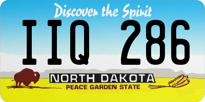 ND license plate IIQ286