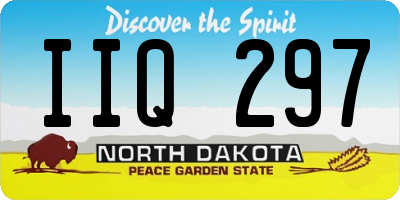 ND license plate IIQ297