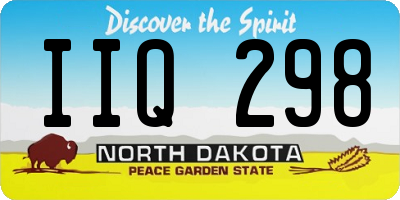 ND license plate IIQ298