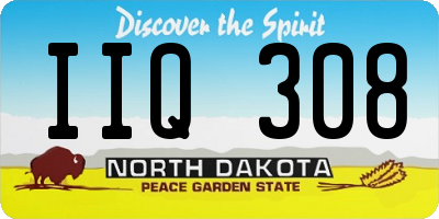 ND license plate IIQ308
