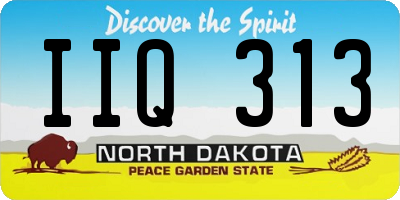 ND license plate IIQ313