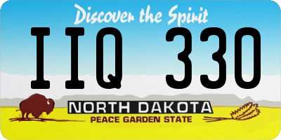 ND license plate IIQ330