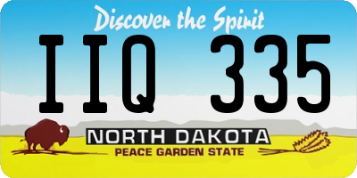ND license plate IIQ335