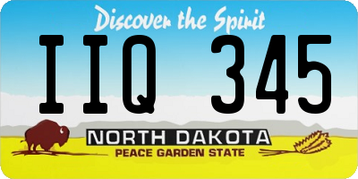 ND license plate IIQ345
