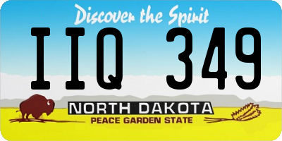 ND license plate IIQ349