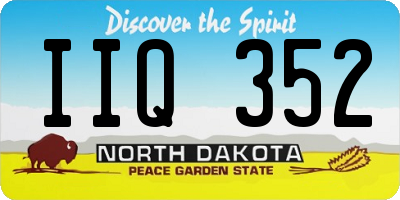 ND license plate IIQ352