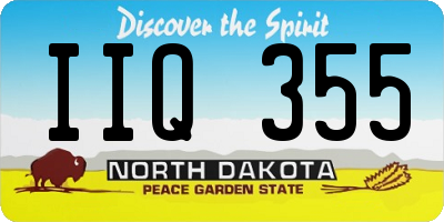 ND license plate IIQ355