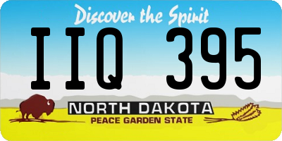 ND license plate IIQ395