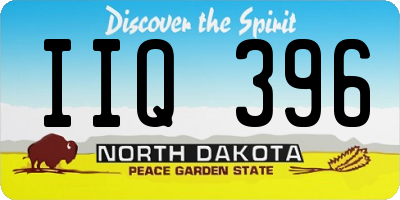ND license plate IIQ396
