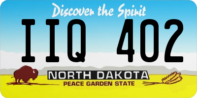 ND license plate IIQ402
