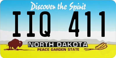ND license plate IIQ411