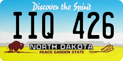 ND license plate IIQ426