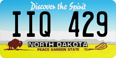 ND license plate IIQ429