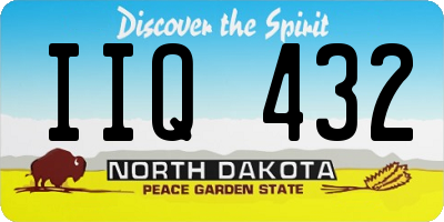 ND license plate IIQ432