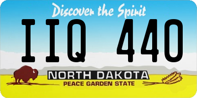 ND license plate IIQ440