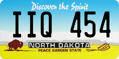 ND license plate IIQ454