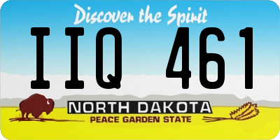 ND license plate IIQ461